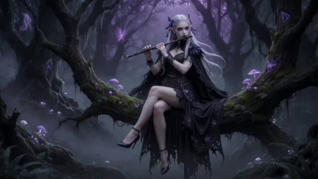 Techno Void - Elven Lament 🪈 Dark Mystic Flute Techno Mix