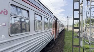 «Перекрыла» юбилей «Красной Стрелы - 95» электровоз ЭП2К -510 с «Красной Стрелой» на перегоне, июнь