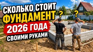 Сколько стоит фундамент в 2026 году своими руками.