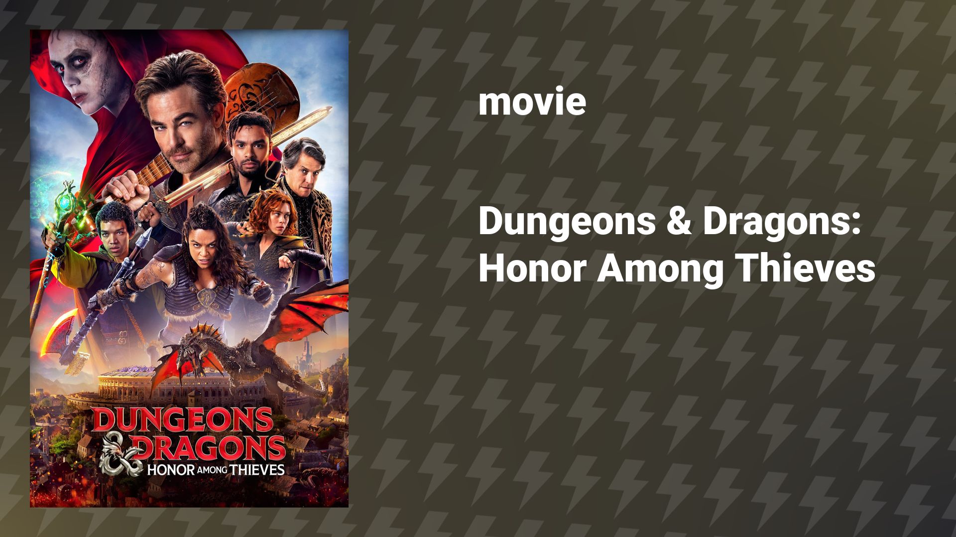 Dungeons & Dragons: Honor Among Thieves (movie, 2023) смотреть онлайн