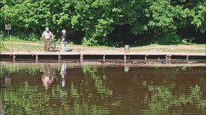Поимка осетра на Нижнем. Клёвое место лосиный остров.