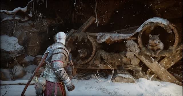 2 God of War Ragnarok - мидгард - выследить Атрея - бой с Бьорн