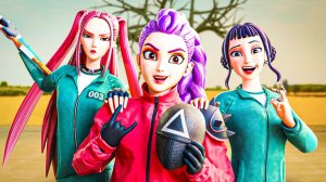 ХАНТРИКС НА ИГРЕ В КАЛЬМАРА  KPop Demon Hunters Animation