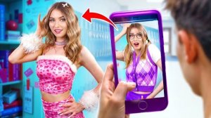 УРОДЛИВАЯ ДЕВЧОНКА СТАЛА КРАСОТКОЙ! Жесткий ТРЕШ, фотки в белье и месть в ШКОЛЕ! 🤯💄 [21:17]