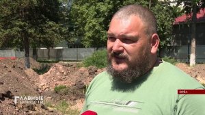 Ремонт сквера Иванова в Орле продолжается.