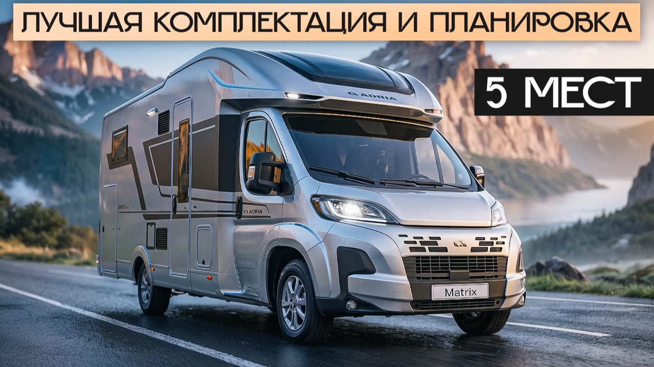 Вот почему это — Бестселлер российского рынка! Премиум автодом Adria Matrix 670 SL Supreme