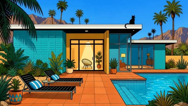 Vintage Lounge Escape ｜ 1950s Jazz, Vibraphone & Poolside Cocktail Hour-