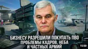Константин Сивков _ Бизнесу разрешили покупать ПВО — проблемы кадров, неба и час