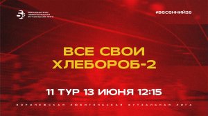 «Все Свои» - «Хлебороб-2» | Весенний Чемпионат | Дивизион А | 11 тур  (13.06.26)
