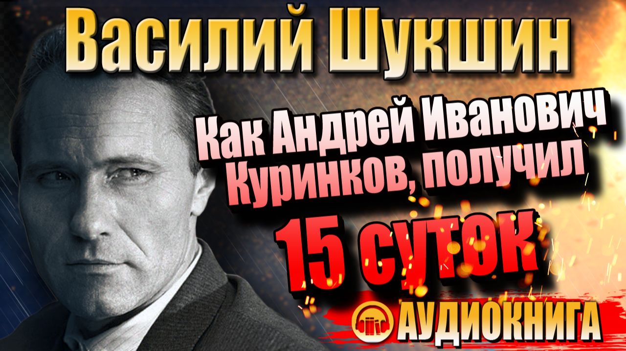 В.Шукшин. Как Андрей Иванович Куринков, ювелир, получил 15 суток. | АУДИОКНИГА.