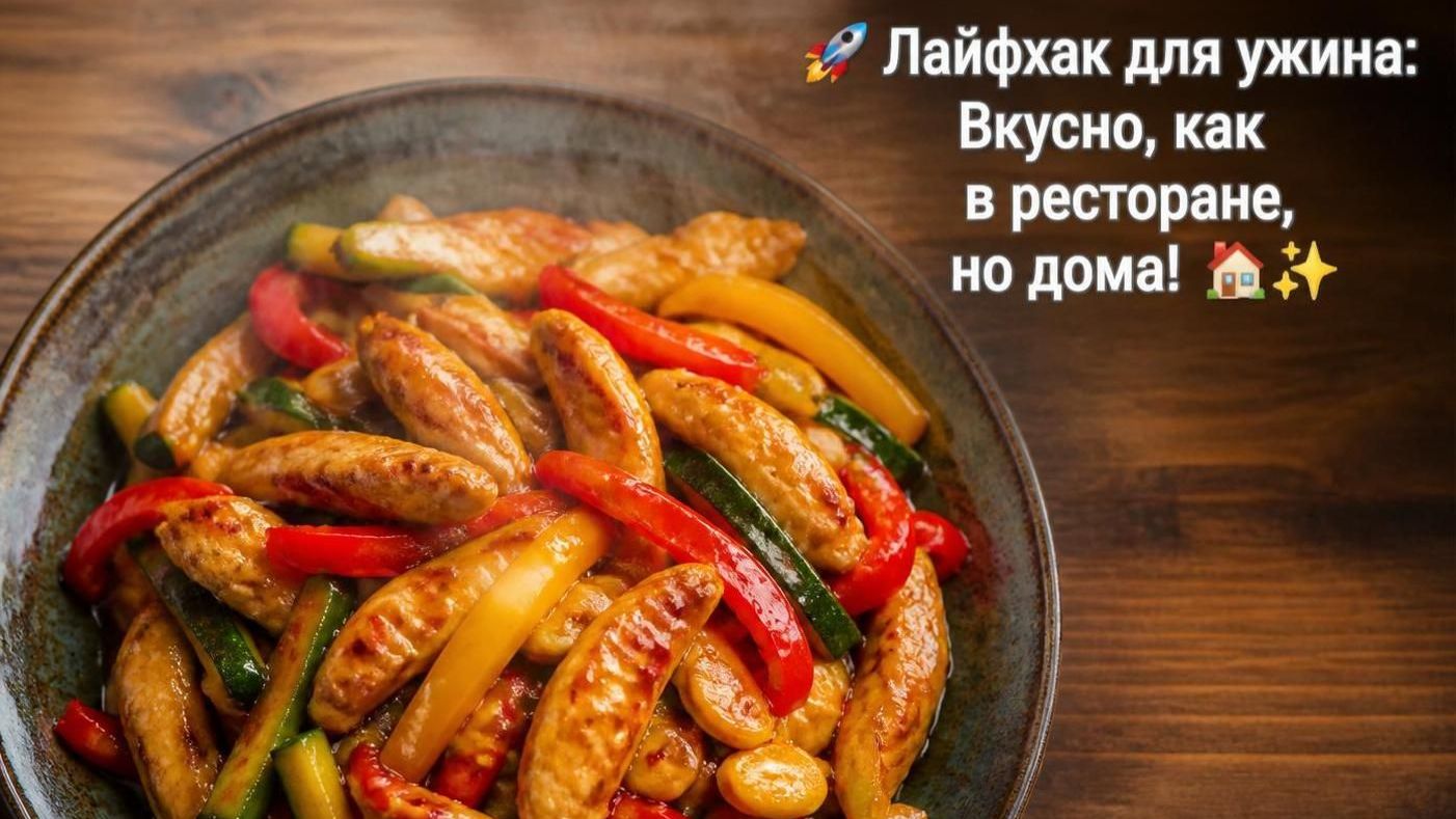 🚀 Лайфхак для ужина_ Вкусно, как в ресторане, но дома! 🏠✨