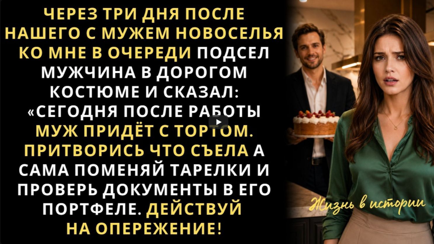 Через 3 дня после нашего с мужем новоселья ко мне в очереди подсел мужчина в дорогом костюме сказал смотреть онлайн