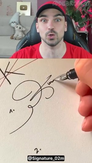 Как КРУТО подписываться✒️ буквой «К»? #shorts