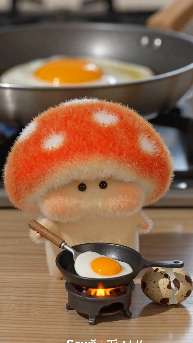 Идеальный мини-завтрак от грибочка Туту 🍳🍄✨