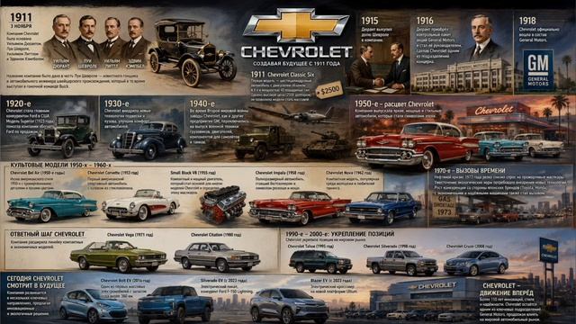 История Chevrolet: от основания до наших дней