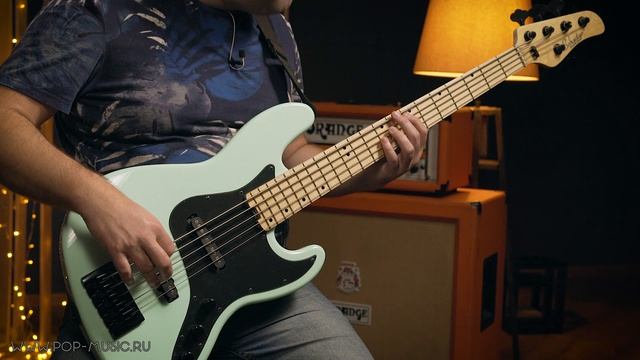 Как звучит бас-гитара SCHECTER J-5 SEA FOAM GREEN