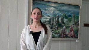 Стихотворение  Сергея Васильева «Россия» читает студентка Института филологии КЧГУ Алина Алиева