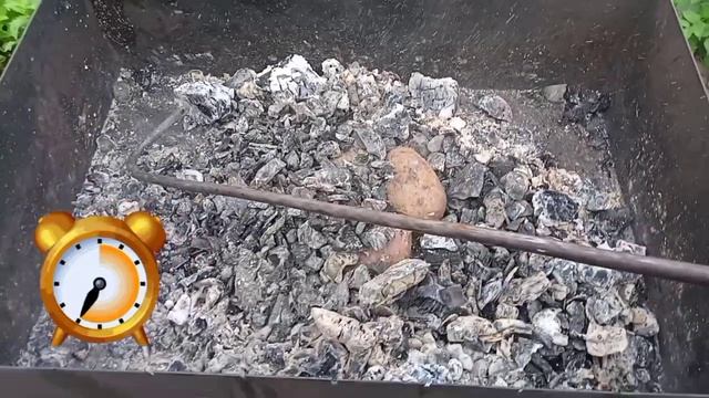 Картошка в углях !