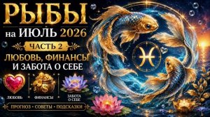 ♓ Рыбы на июль 2026. Часть 2 — Любовь, деньги и забота о себе