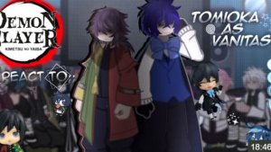 Kny React To;; Tomioka As Vanitas, Platonic Vanoé, Repost : 😢