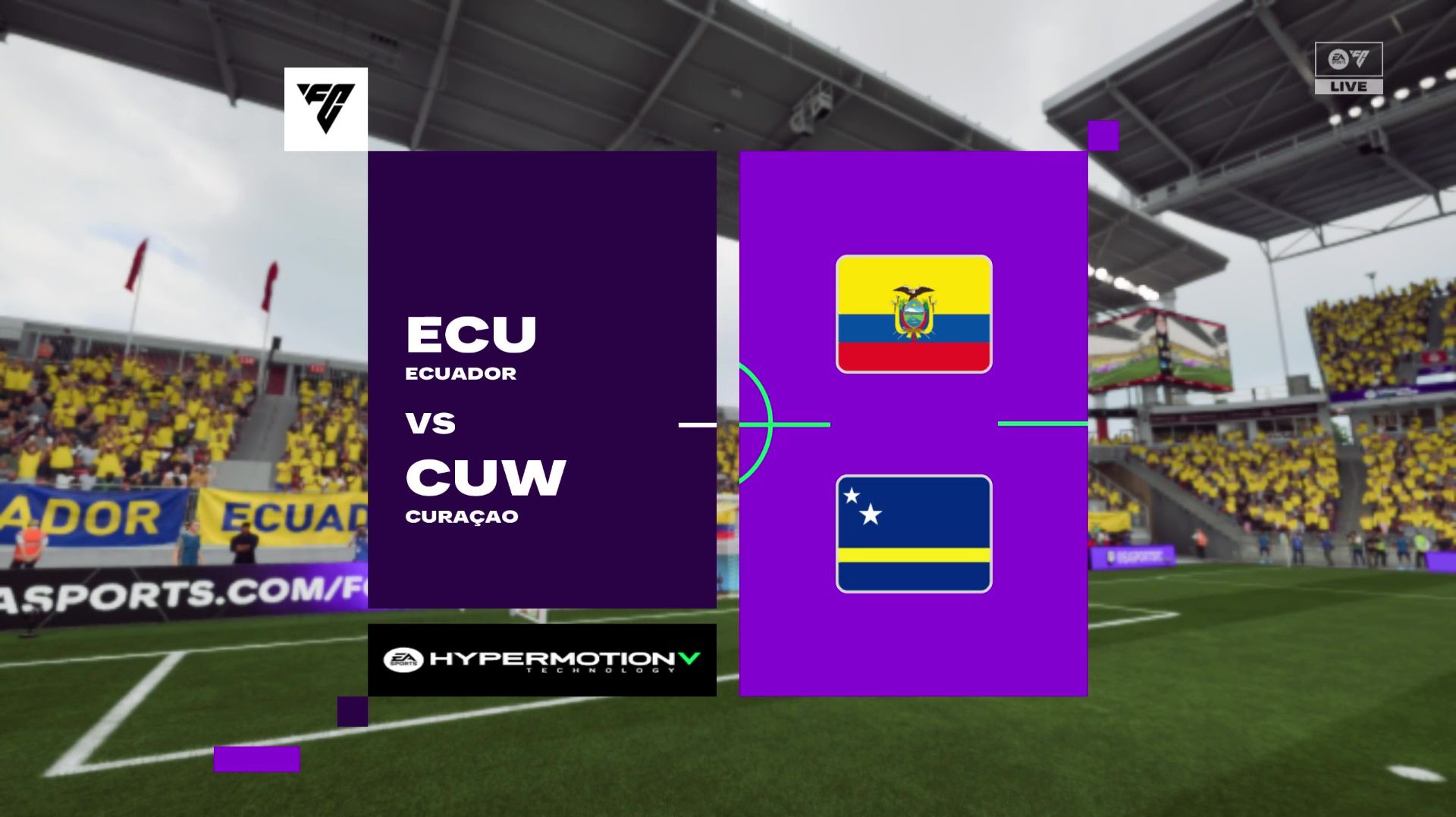 Эквадор - Кюрасао Чемпионат Мира 2026 игра FC26