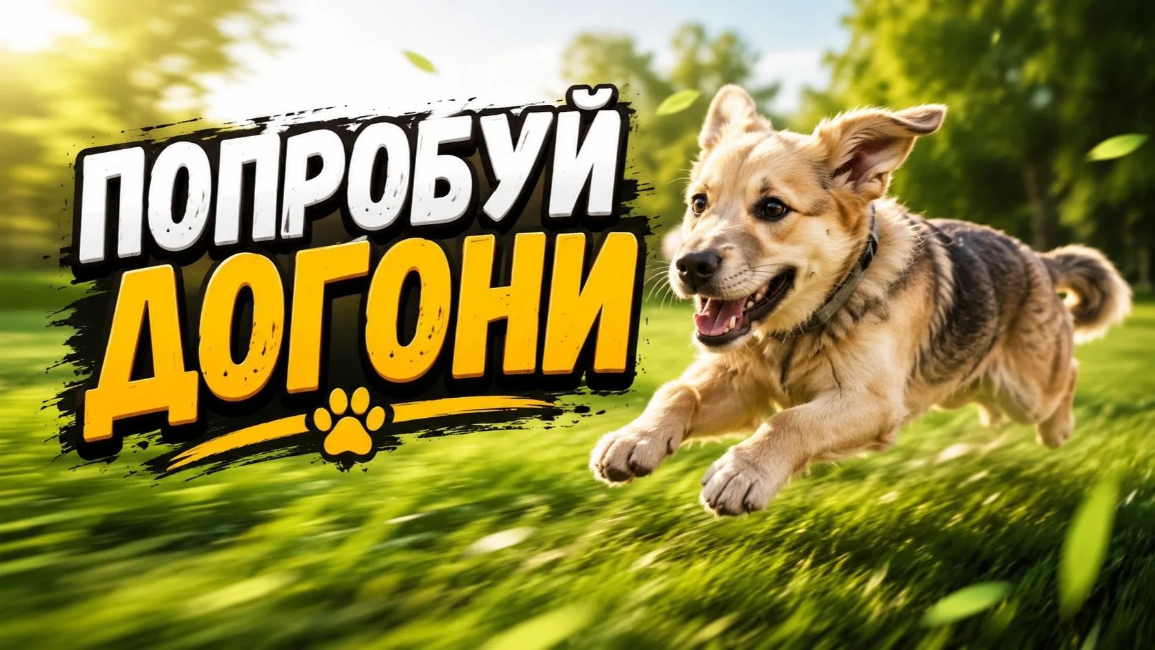 Собака. Попробуй догони