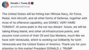 ‼️🇺🇸🇮🇷 Трамп анонсировал новые удары по Ирану и захват острова Харк