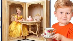Дети Попали в Книгу Сказок и Помогают Принцессам!