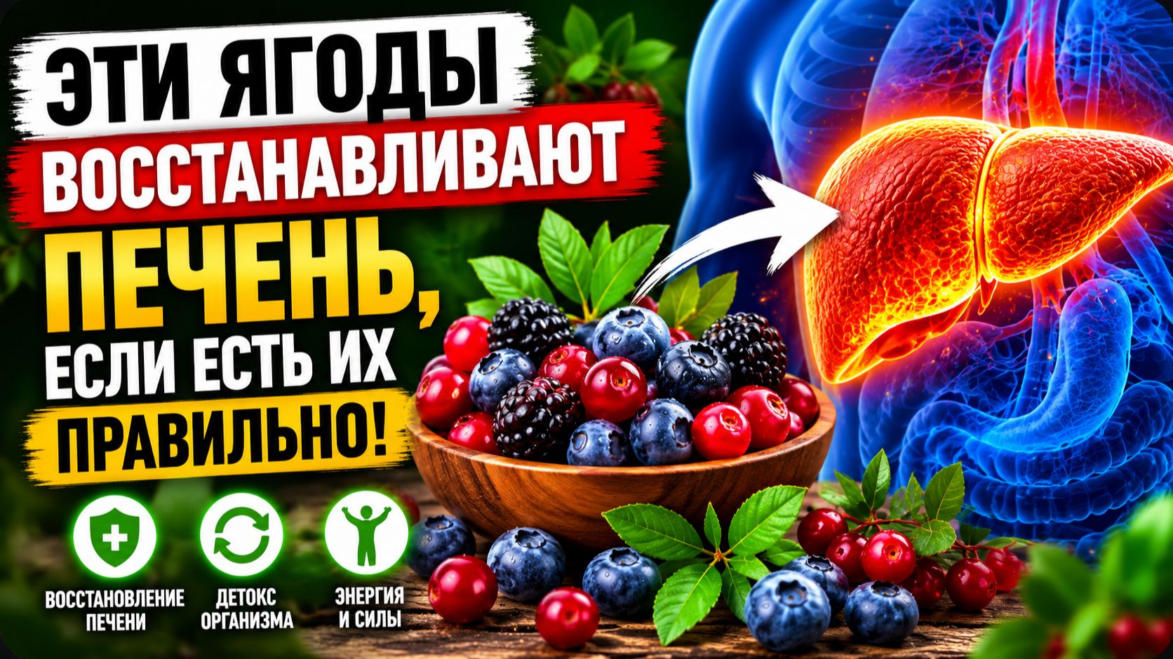 Многие допускают ОШИБКУ - а ведь ЭТИ ЯГОДЫ Восстанавливают печень, если есть их правильно.