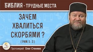 Зачем хвалиться скорбями ? (Рим. 5:3)  Протоиерей Олег Стеняев
