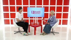 Интервью на 8 канале. Галина Орлова, Вадим Слипенко.
