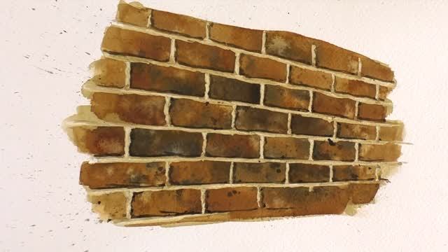 5 простых техник рисования стен акварелью