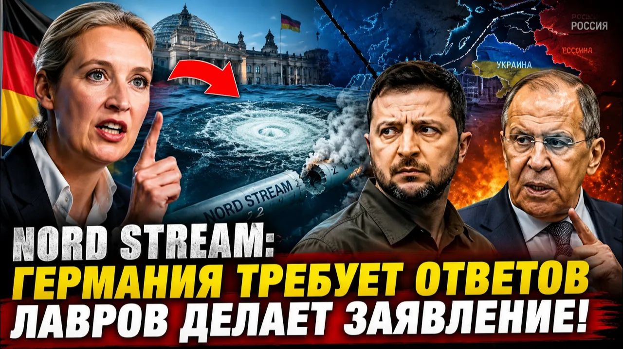 ГЕРМАНИЯ ПОТРЕБОВАЛА ОТВЕТОВ ОТ УКРАИНЫ Скандал вокруг Nord Stream вспыхнул с новой смотреть онлайн