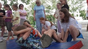 В Комсомольском парке впервые прошла акция «Займись спортом! Начни с ГТО!»