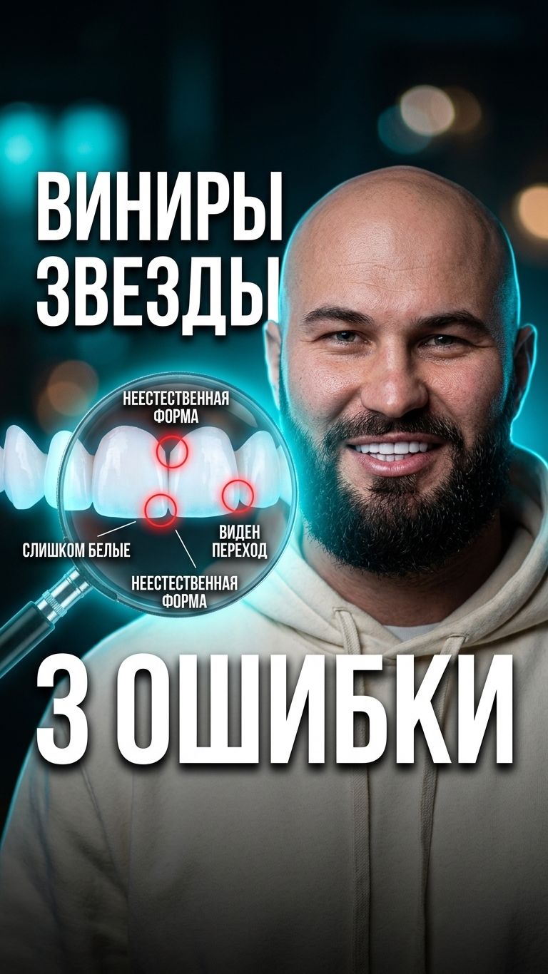 🦷 Почему виниры Джигана выглядят как из каталога: разбор ошибок