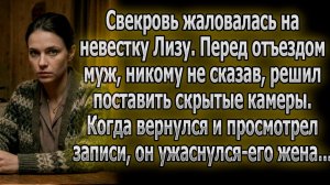 Свекровь винила Лизу. Муж тайно поставил камеры и ужаснулся | Истории из жизни | Реальные истории