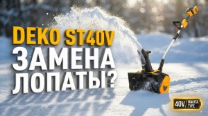 Снегоуборщик аккумуляторный deko st40v: Убирает ли он реальный снег? Полный разбор за 15 000 рублей.