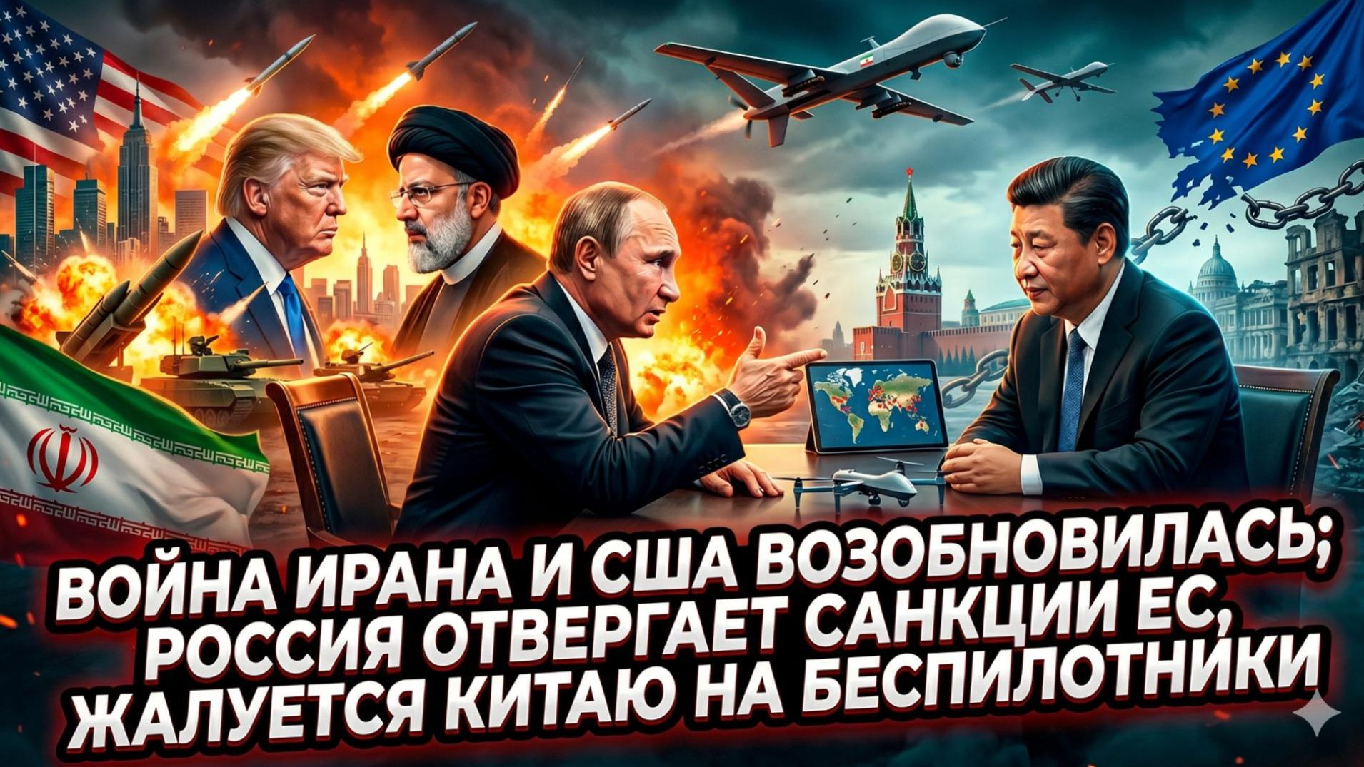 💥Меркурис | Американо-иранская война продолжилась. РФ игнорирует Европу и бежит жаловаться в Китай