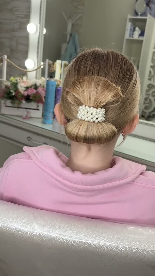 🌟🎀💕Как сделать причёску 🎀 Пучок | Прическа на свадьбу | Прическа для девочки