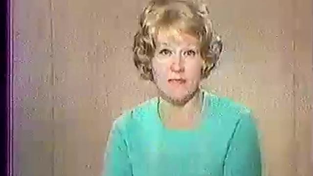Диктор Мария Митрошина (ЦТ СССР, 15.10.1974)