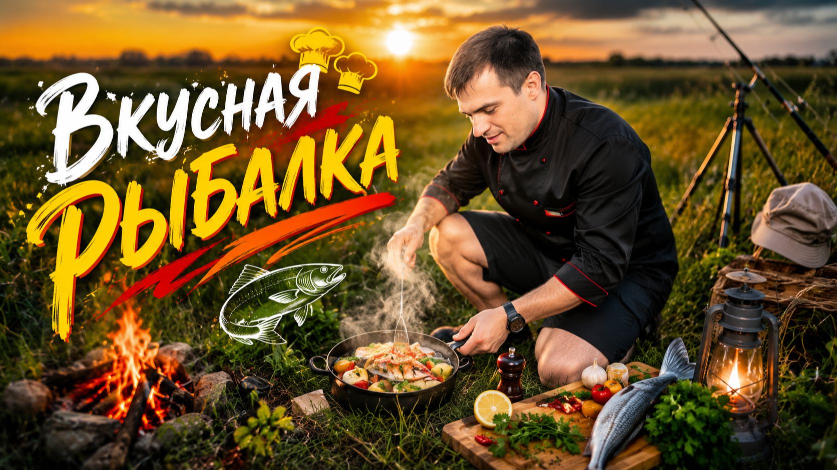 ВКУСНАЯ РЫБАЛКА на малой реке