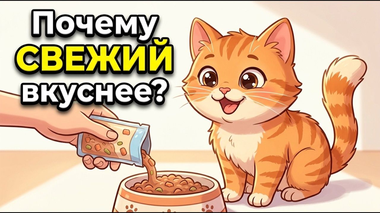 Почему ваша кошка лучше ест после того, как вы откроете упаковку свежей еды