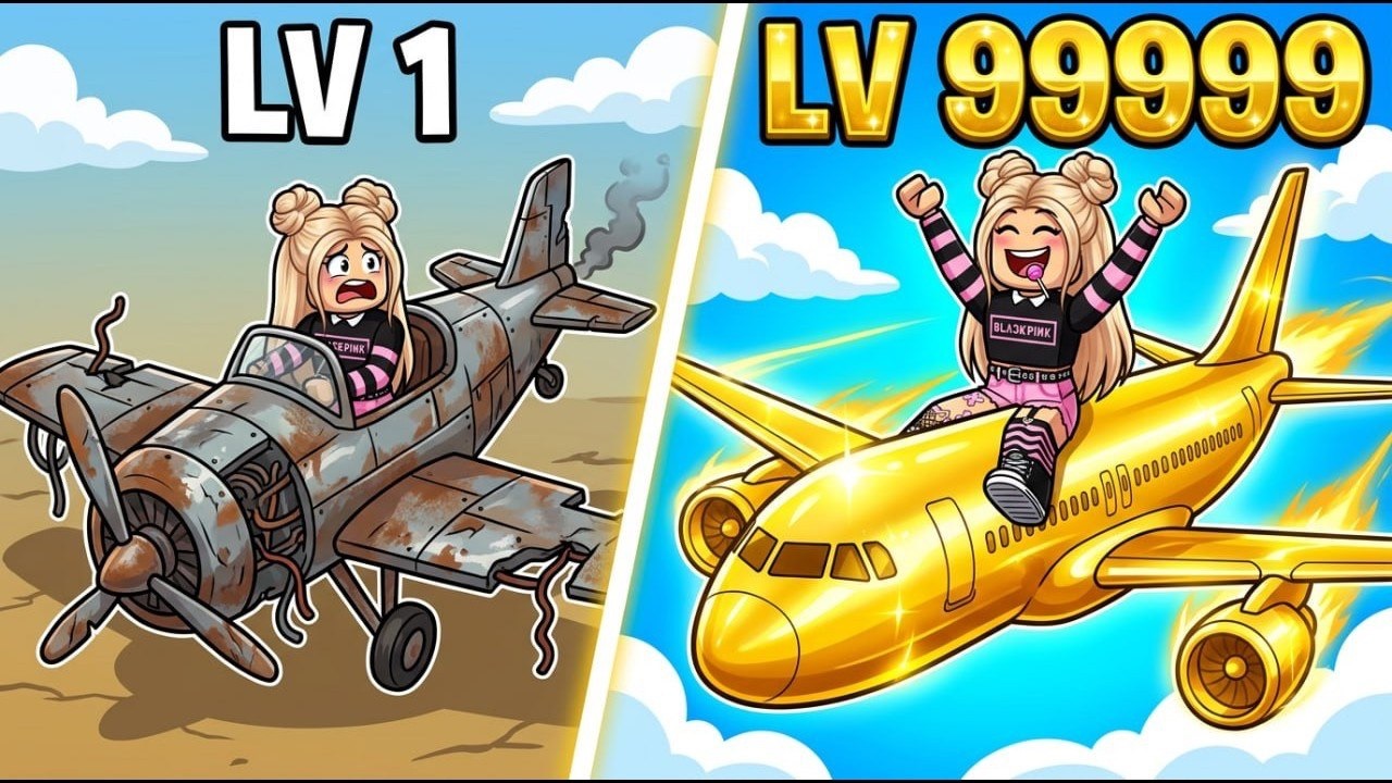 ПРОКАЧАЛА САМОЛЁТ ОТ 1 ДО 99999 УРОВНЯ В ROBLOX ЧЕЛЛЕНДЖЕ!😱✈️КВИНКА КУПИЛА САМОЛЁТ! смотреть онлайн