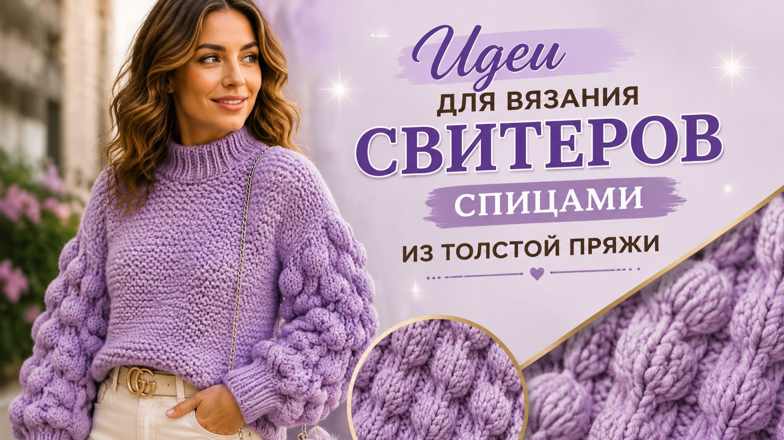 Идеи для вязания свитеров спицами из толстой пряжи | Модные объемные свитеры | Вяжем спицами