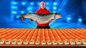 СКОЛЬКО ПОЛУЧИТСЯ РОЛЛОВ ИЗ 1 ЛОСОСЯ ?