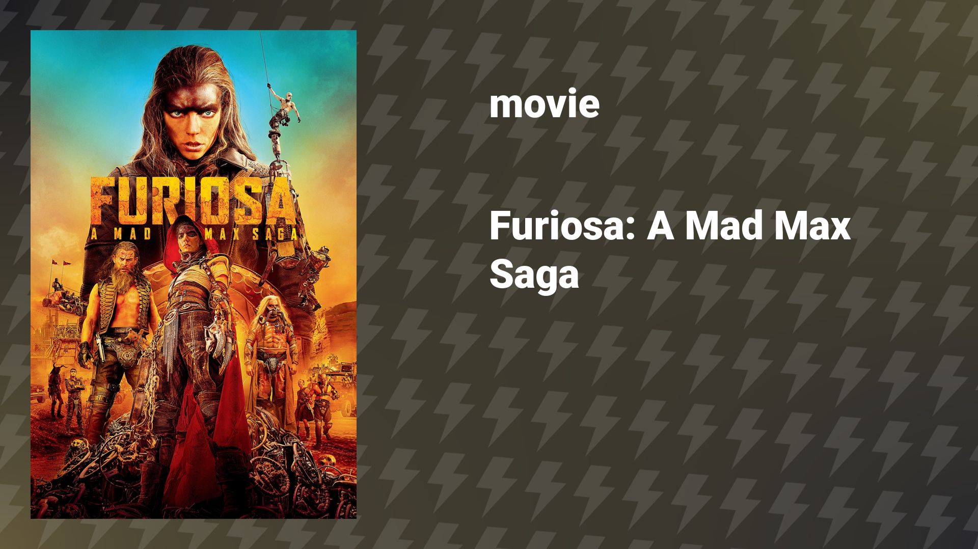 Furiosa: A Mad Max Saga (movie, 2024) смотреть онлайн