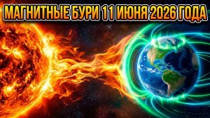 Магнитные бури 11 Июня 2026 года: Плазменный удар из космоса