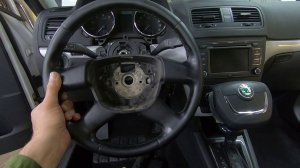 Снятие руля Skoda Yeti