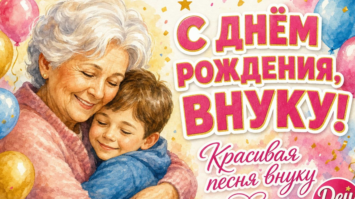 Внуку! Красивая песня поздравление внуку с днем рождения — дом на дереве от дедушки