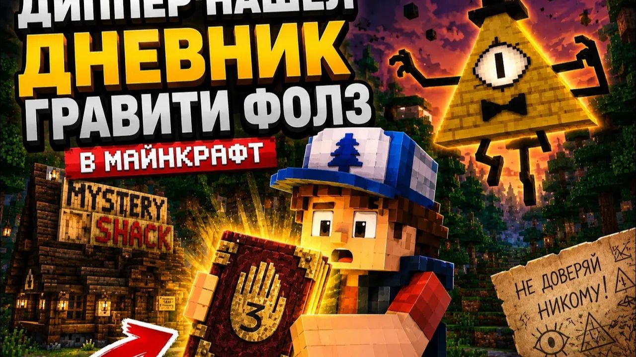 БИЛЛ ШИФР УЖЕ ЗДЕСЬ! ДИППЕР В ОПАСНОСТИ! ГРАВИТИ ФОЛЗ В МАЙНКРАФТ